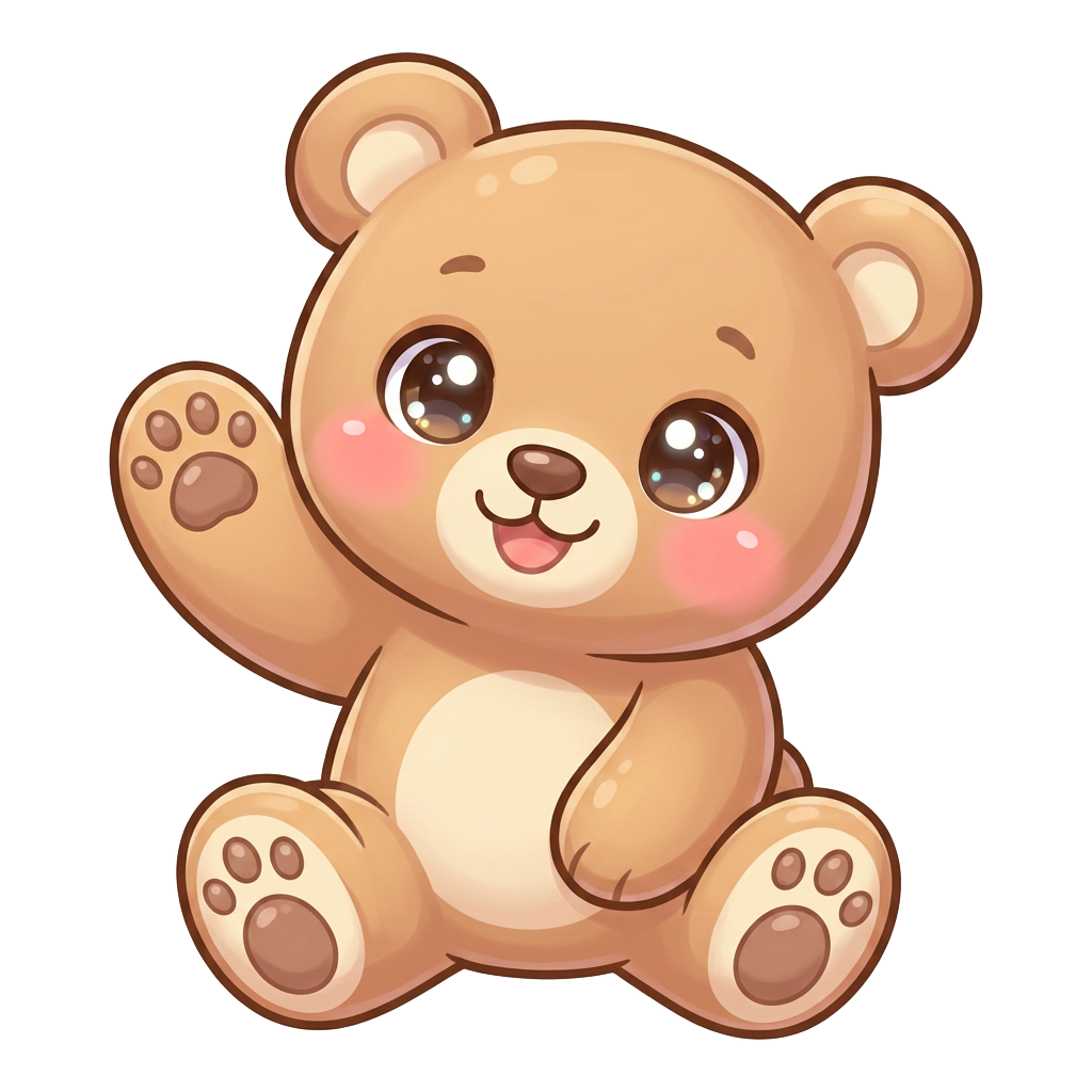 A friendly bear cub